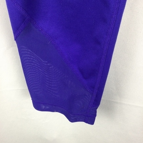 Athleta mesh Sonar Capri Leggings Size Small Purple - Picture 3 of 7